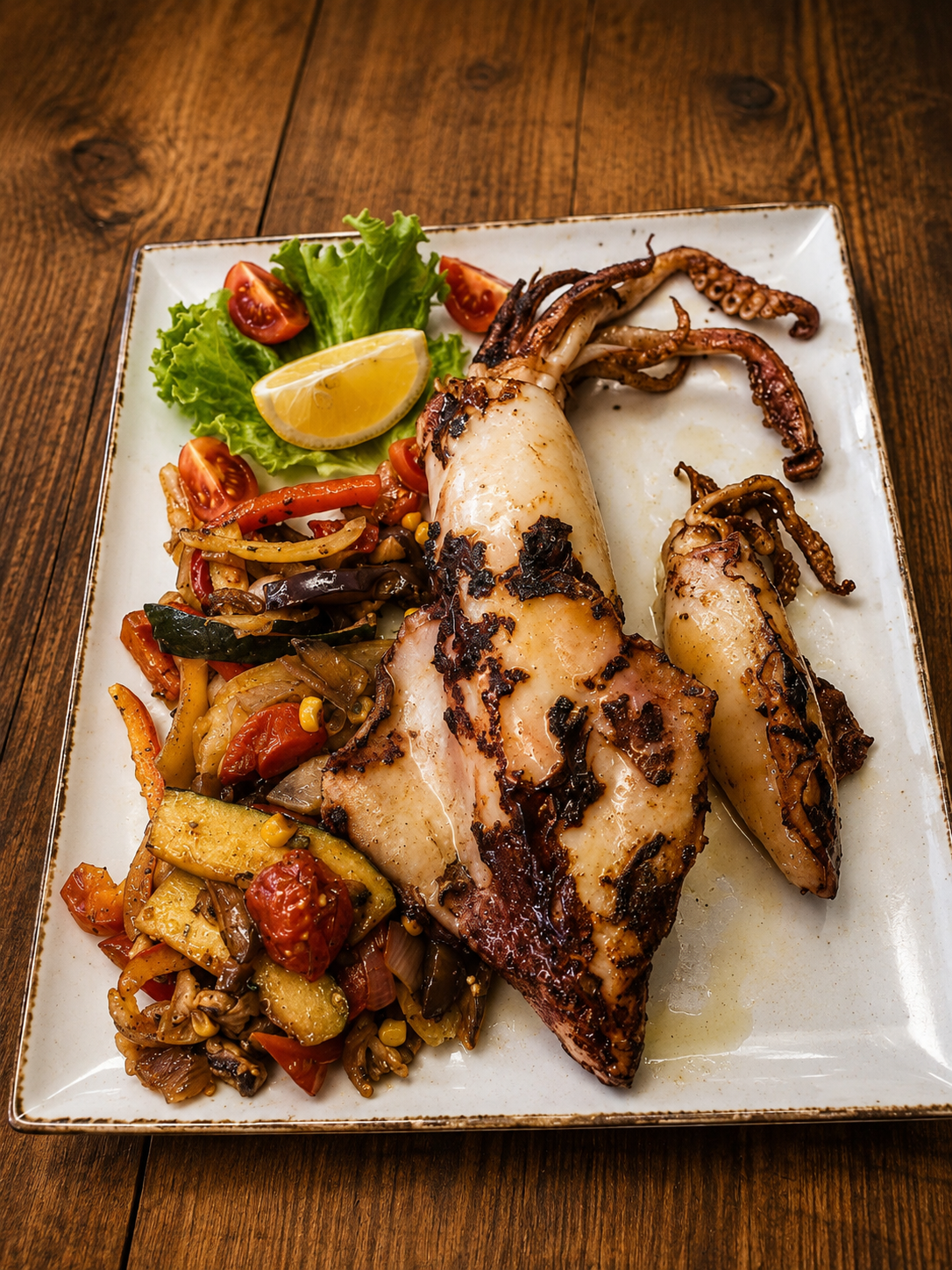 Grilled squid