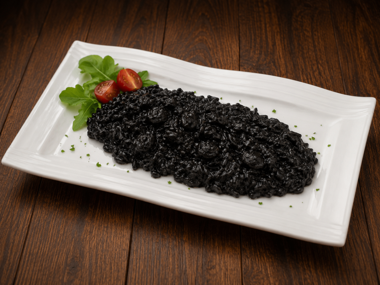Black risotto